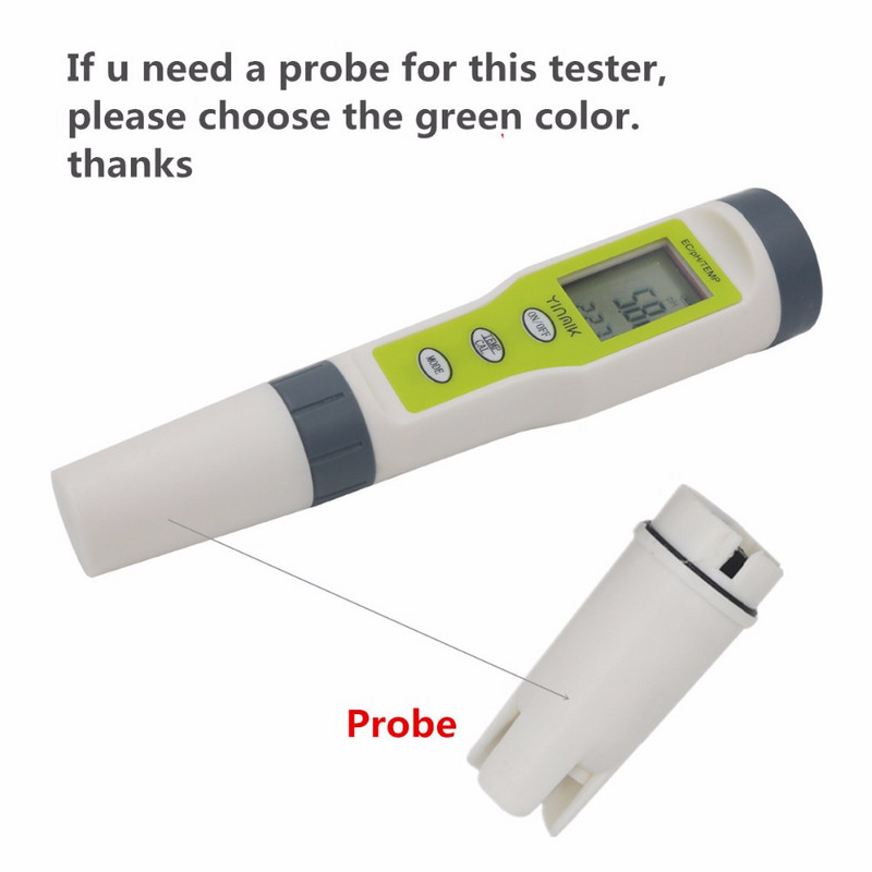 PH mjerač, zamjenska staklena elektroda sonde za PH/TDS/EC/mjerač temperature