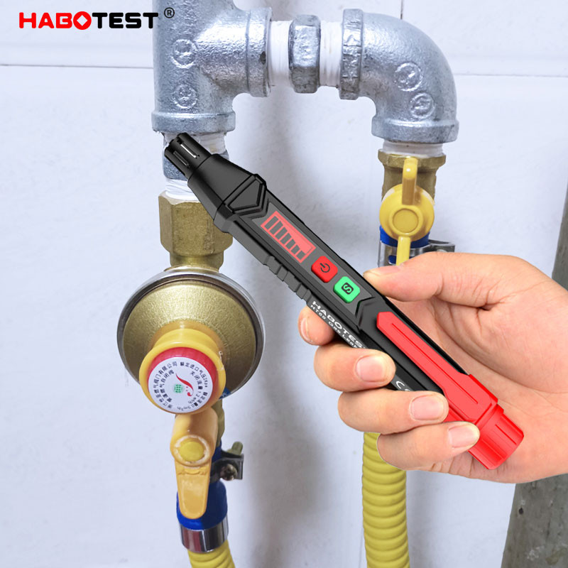 HABOTEST rašiklio tipo degiųjų dujų nuotėkio detektorius 0-1000 PPM garso ir ekrano signalizacija Degiųjų degiųjų gamtinių dujų CH4 CO ieškiklis