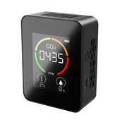 5 in 1 CO2 matuoklis skaitmeninis anglies dioksido USB oro HCHO detektorius daugiafunkcis dujų analizatorius, temperatūros drėgmės kokybės monitorius