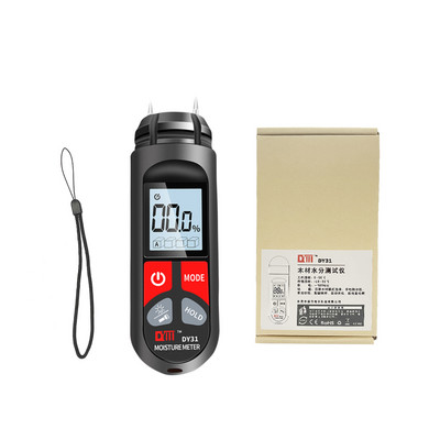Цифров измервател на влага в дърво, тестер за влажност на хартия с LCD дисплей, преносим стенен влагомер, детектор за влага в дървен материал 0-99,9%