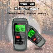 MT-18 hall 0-99,9% Kahe tihvtiga digitaalne puiduniiskusmõõtur paberi niiskuse tester seinahügromeeter puidu niiskusandur Tasuta kohaletoimetamine