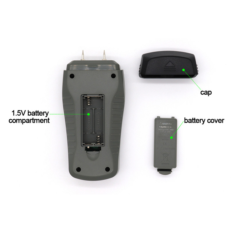 MT-18 hall 0-99,9% Kahe tihvtiga digitaalne puiduniiskusmõõtur paberi niiskuse tester seinahügromeeter puidu niiskusandur Tasuta kohaletoimetamine