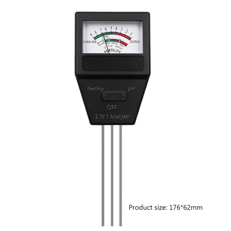 Δοκιμαστής γονιμότητας εδάφους κήπου 2 σε 1 Μετρητής οξύτητας PH Flower Plant Tester Εδαφομετρητής Ψηφιακός ανιχνευτής μέτρησης