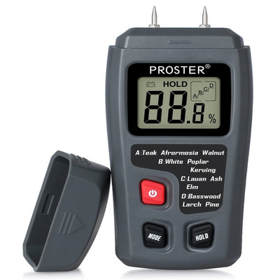 0-99% digitaalne puiduniiskuse mõõtja käeshoitav LCD niiskuse tester küttepuidu paberi niiskuse mõõtmiseks