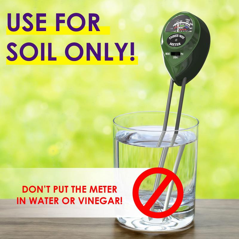 3 az 1-ben talajnedvesség mérő napfény PH mérő Talaj víz savasság páratartalom fény PH teszt Kerti növény Virág nedvességmérő műszer
