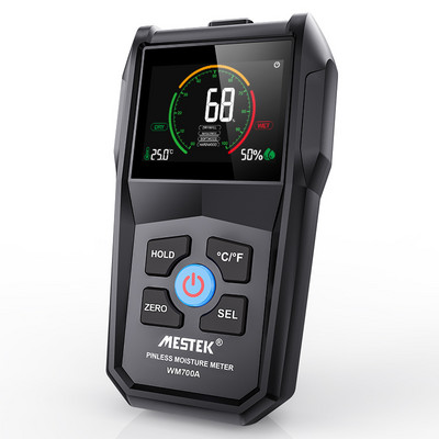 Mestek induktiivne puiduniiskuse mõõtur puidu kipsplaadile puidu niiskuse detektor Mittepurustav digitaalne niiskuse hügromeeter