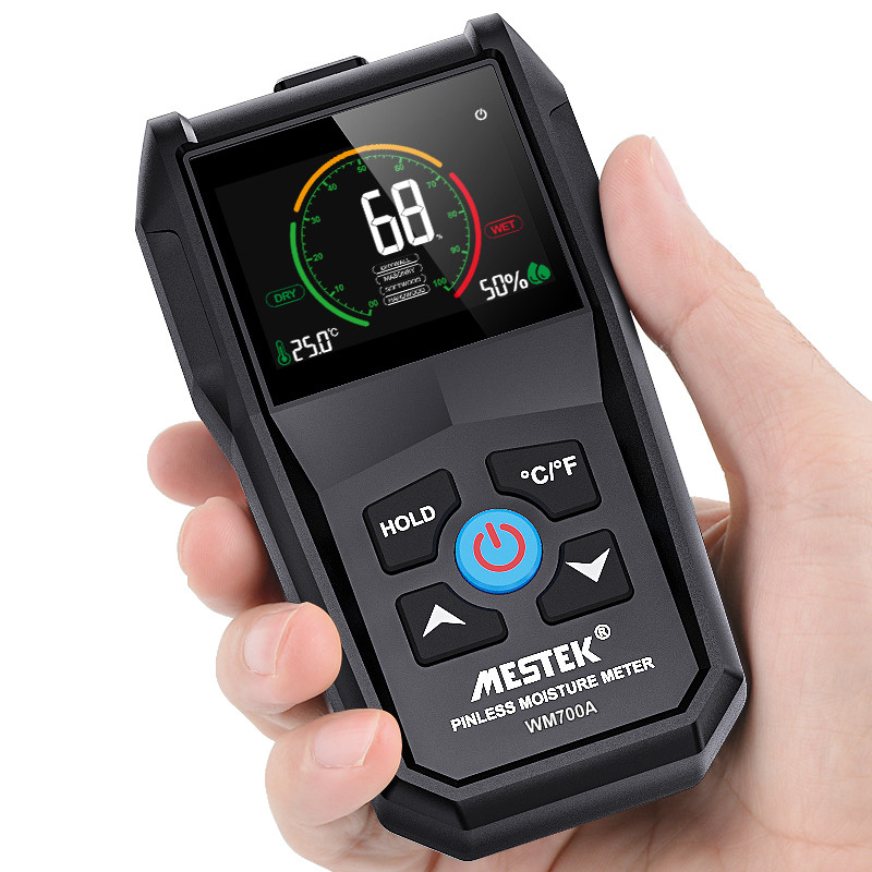 Mestek induktiivne puiduniiskuse mõõtur puidu kipsplaadile puidu niiskuse detektor Mittepurustav digitaalne niiskuse hügromeeter