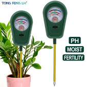 Dārza augu augsnes mitruma PH mērītāja higrometra zondes laistīšanas tests eksperimentam iekštelpu āra augsnes mitruma analizatora detektors