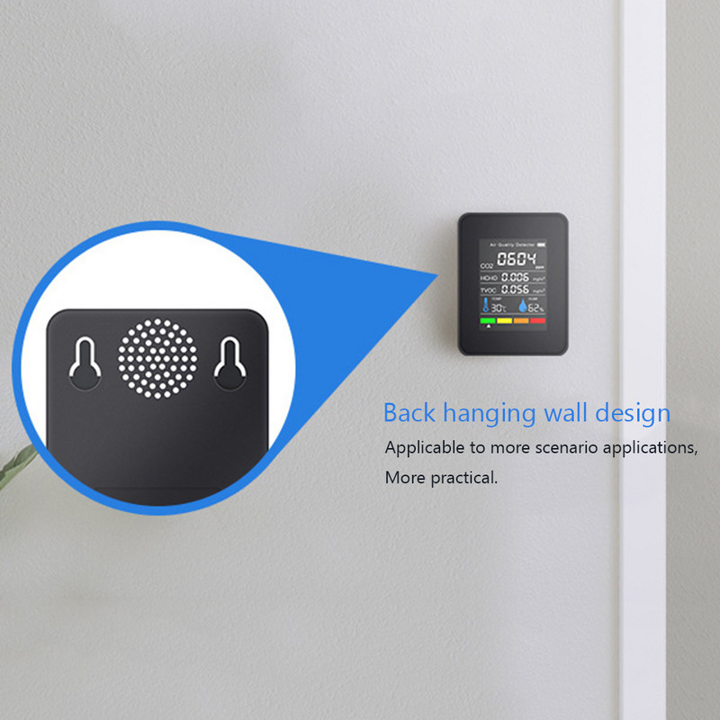 Oro monitorius CO2 anglies dioksido detektorius šiltnamio sandėlyje oro kokybės temperatūros drėgmės monitorius Greiti matavimai
