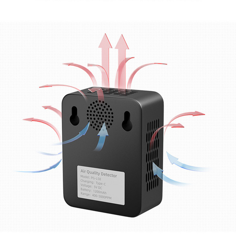 Oro monitorius CO2 anglies dioksido detektorius šiltnamio sandėlyje oro kokybės temperatūros drėgmės monitorius Greiti matavimai