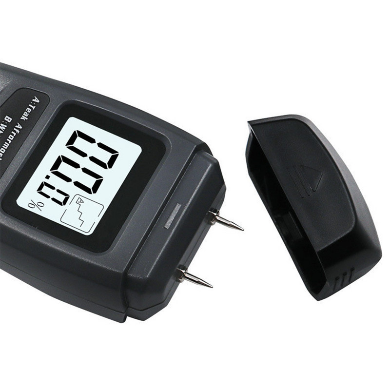 Digitaalne ekraan puiduniiskuse mõõtja käeshoitav palgihügromeeter puidu niiskuse detektor niiskuse tester