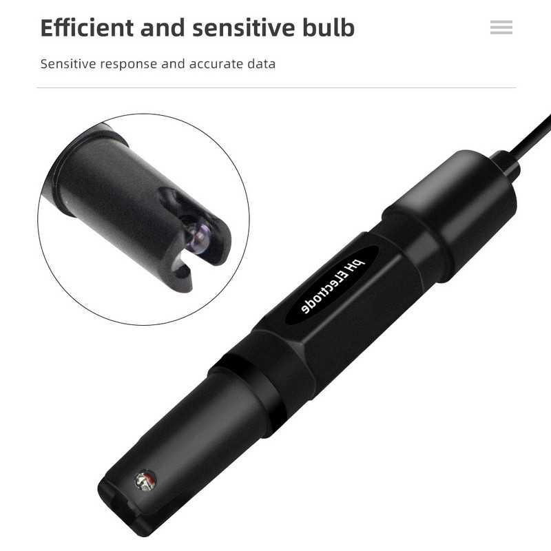 0-14 PH elektróda szonda BNC csatlakozó Ph csere szonda elektród érzékelő akváriumi hidroponikus vezérlő mérőcsatlakozóhoz