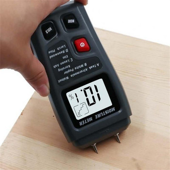 Υγρατόμετρο Ψηφιακός μετρητής υγρασίας ξύλου EMT01 Professional 0~99,9% Υγρόμετρο ξυλείας Φορητό Εργαλεία οθόνης LCD υγρής ξυλείας