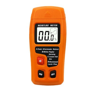 Nedvességmérő Digitális fa nedvességmérő EMT01 Professzionális 0~99,9%-os fa nedvességmérő Hordozható fa nedves LCD kijelző eszközök