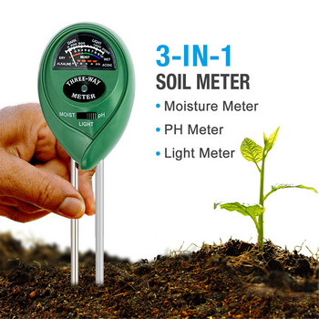 Измервател на почвата за растенията Устройство за тестване на PH Многофункционален влагомер Инструменти за засаждане Оборудване за измерване Тестери Инструмент