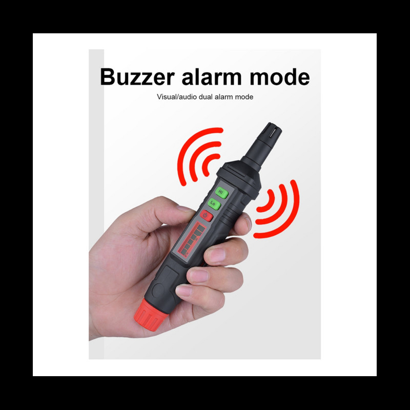 MAYILON HT61 dujų nuotėkio detektoriaus rašiklis 0–1000 PPM su LCD ekranu, pavojaus signalu Degiųjų degiųjų gamtinių metano dujų detektorius