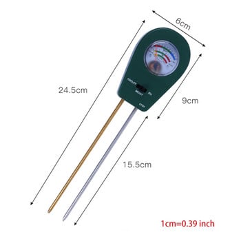 Δεν απαιτείται μπαταρία 3-σε-1 Soil Moisture Fertility&PH Tester Soil PH Meter Μαύρο/Μπλε Πράσινο Υγρατόμετρο 3-σε-1