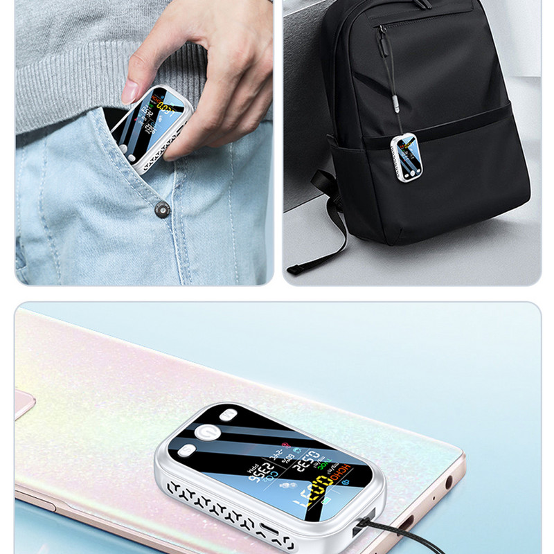 Daugiafunkcis 5 in 1 CO2 matuoklis skaitmeninis temperatūros drėgmės matuoklis CO2 jutiklis TVOC HCHO CO2 PM2.5 detektorius oro kokybės monitorius