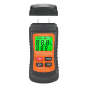 Két tűs típusú fa nedvességmérő 3 az 1-ben nedvességmérő műszer LCD kijelzővel, fa nedvességérzékelővel a pontos méréshez