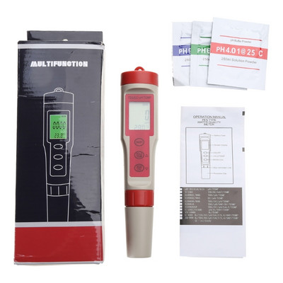 Ψηφιακός μετρητής PH 4 σε 1 με λειτουργία ATC PH/TDS/EC/Temp ±0,05 Ακρίβεια pH 0-14,0 Εύρος μέτρησης pH Φορητό