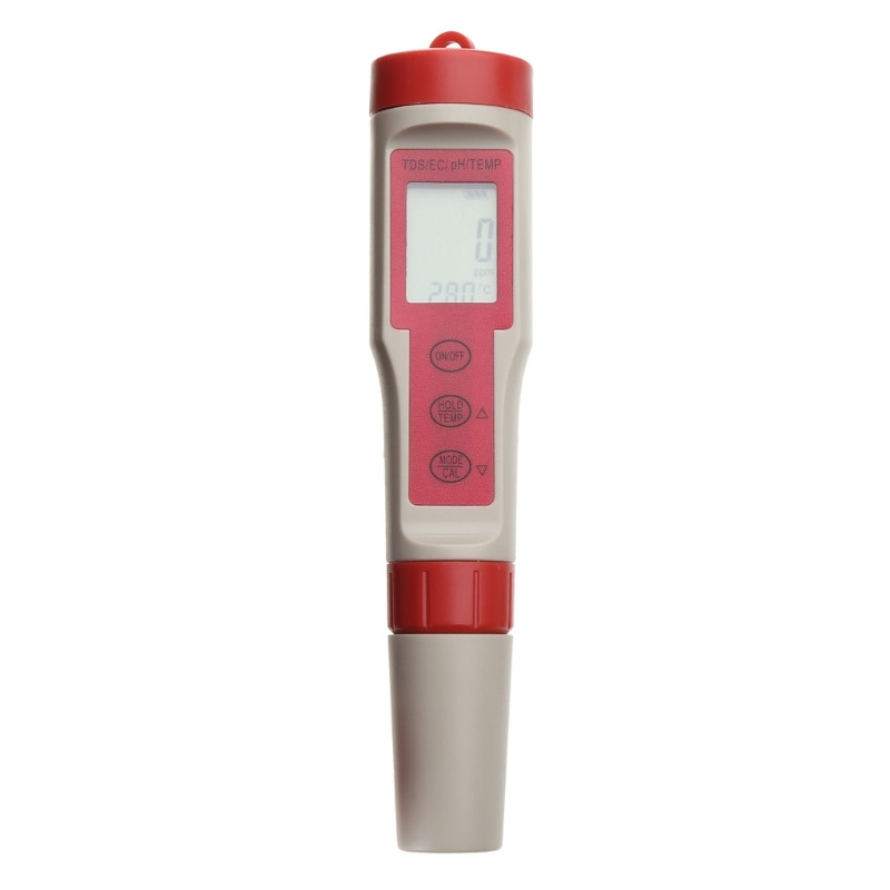 Ψηφιακός μετρητής PH 4 σε 1 με λειτουργία ATC PH/TDS/EC/Temp ±0,05 Ακρίβεια pH 0-14,0 Εύρος μέτρησης pH Φορητό