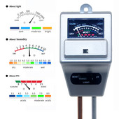 3 ühes mulla niiskuse päikesevalguse PH-meeter Hügromeeter Digitaalne tester taimedele Lilled Happesuse niiskuse mõõtmine Aiatööriist