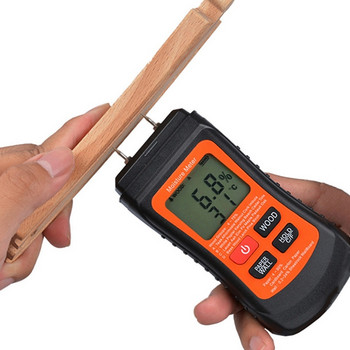 Αναβάθμιση ψηφιακού μετρητή υγρασίας ξύλου με δύο καρφίτσες Χαρτί υγρόμετρο τοίχου Υγρόμετρο Ανιχνευτή υγρασίας ξυλείας