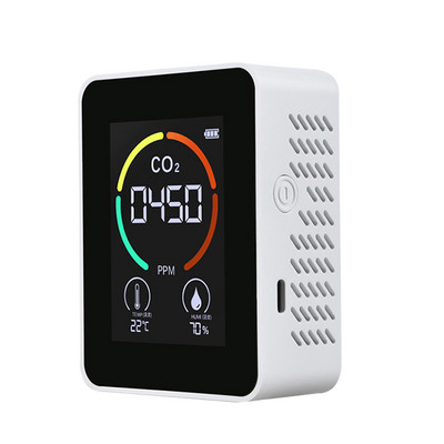 3 viename anglies dioksido detektorius puslaidininkinis jutiklis anglies dioksido jutiklis nešiojamas spalvotas ekranas dujų detektorius analizės instrumentas