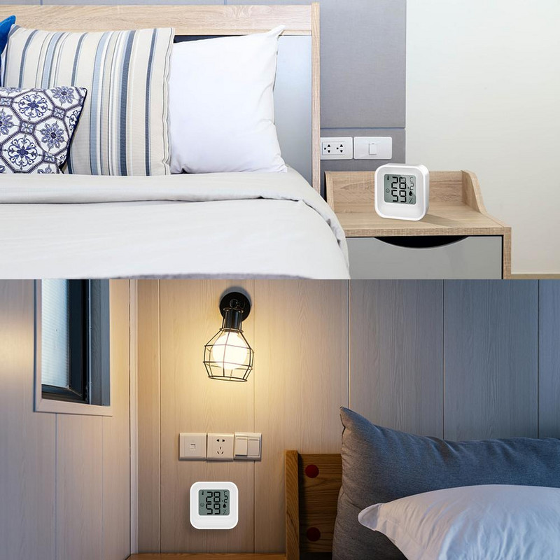 Μίνι ψηφιακό θερμόμετρο υγρόμετρο υψηλής ακρίβειας Ηλεκτρονικό θερμόμετρο υγρόμετρο για αποθήκες οικιακών γραφείων