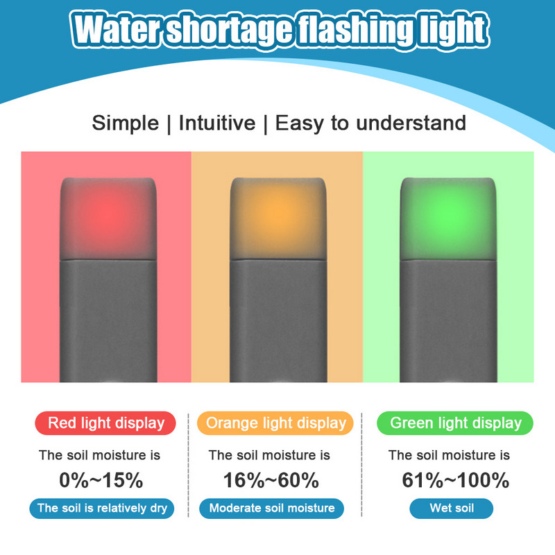 Universāls augsnes mitruma mērītāja temperatūras mitruma mērītāja augu monitors dārza augu detektors mājas stādīšanas mitruma mērītāja rīks