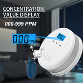 Gázszivárgás-érzékelő LCD-kijelző Földgázriasztó fénnyel/hanggal Nagy érzékenységű földgázszippantó konyhai otthonhoz