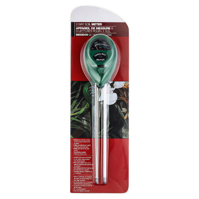 Dirvožemio pH testeris 3 viename PH šviesos drėgmės rūgštingumo matuoklis Dirvožemio matuoklis Drėgmės matuoklis Augalų dirvožemio monitoriaus detektorius augalams