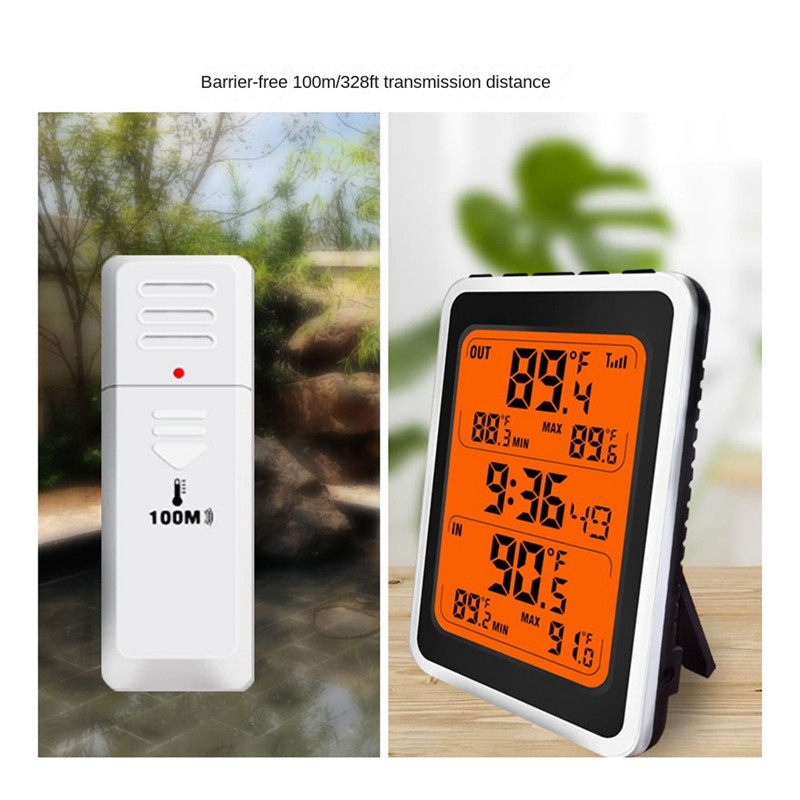 Contor digital de temperatură umiditate termometru electronic higrometru temperatură cu ceas cu alarmă