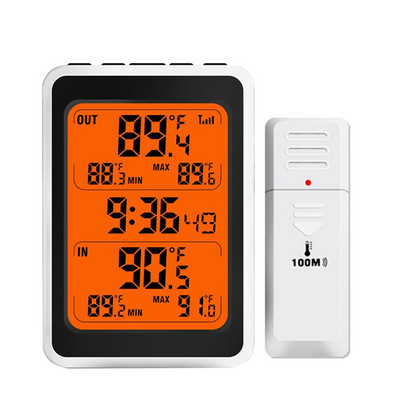 Цифров измервател на температурата и влажността на вътрешната външна температура с будилник