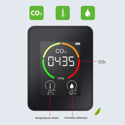 CO2 oro detektorius Anglies dioksido detektorius Žemės ūkio produkcijos šiltnamis 3 viename drėgmės temperatūros dujų analizės prietaisas