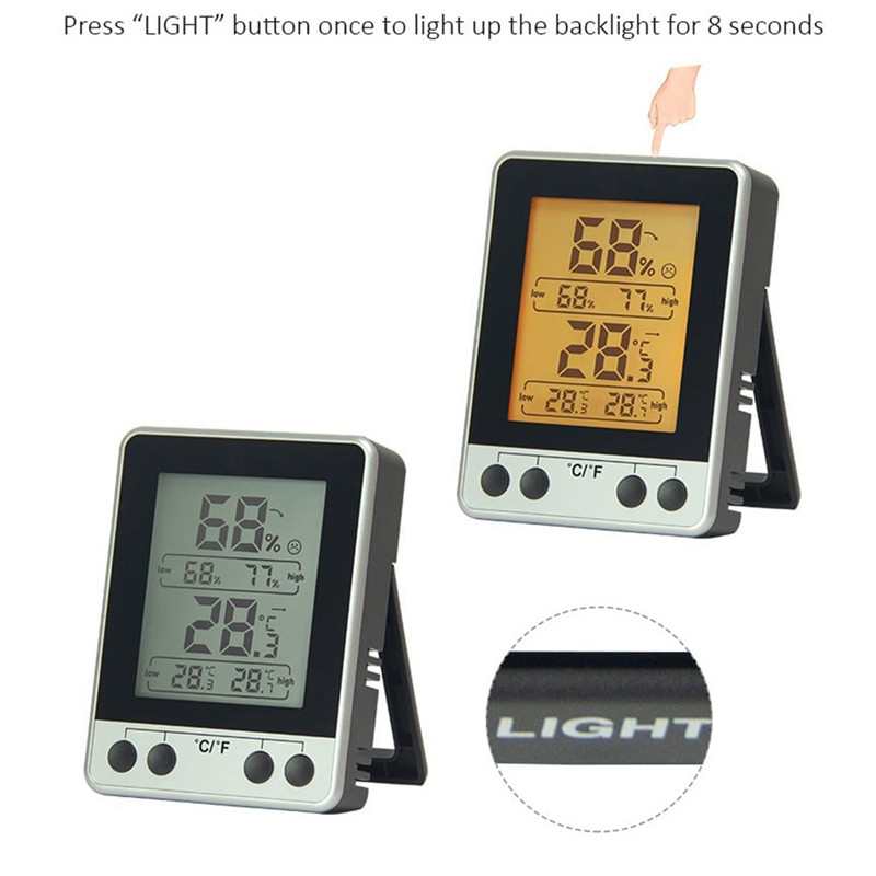 Mini digitális hőmérő nedvességmérő beltéri hőmérséklet kényelmes hőmérséklet érzékelő páratartalom mérő műszerek