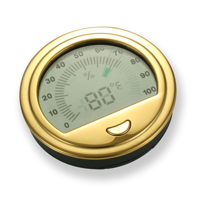 Tikslus cigarų higrometras, skirtas Humidor cigarų dūmų priedai Nešiojami apvalūs drėgmės jutikliai, tikslūs higrometrai