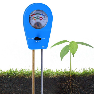 3-ühes mulla tester mulla niiskuse viljakuse PH tester digitaalse ekraaniga taimede kasvu jaoks Aiatalu muru siseruumides väljas