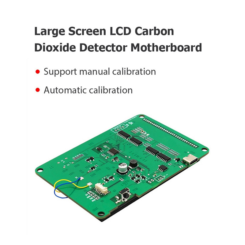 Anglies dioksido detektoriaus pagrindinės plokštės modulis, skirtas 3 viename temperatūros ir drėgmės matuokliui CO2 detektoriaus pagrindinės plokštės ekranui