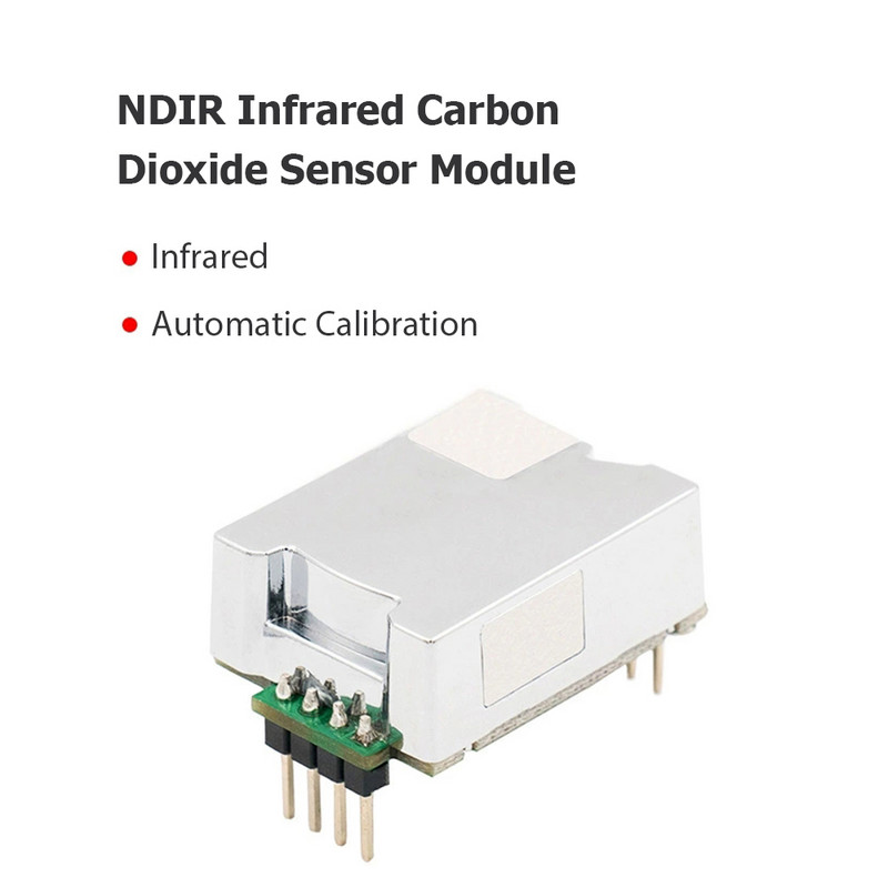 Anglies dioksido detektoriaus pagrindinės plokštės modulis, skirtas 3 viename temperatūros ir drėgmės matuokliui CO2 detektoriaus pagrindinės plokštės ekranui
