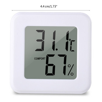 Мини дигитален хигрометър, вътрешен термометър, LCD-монитор, температура, външен влагомер за хумидори, оранжерия