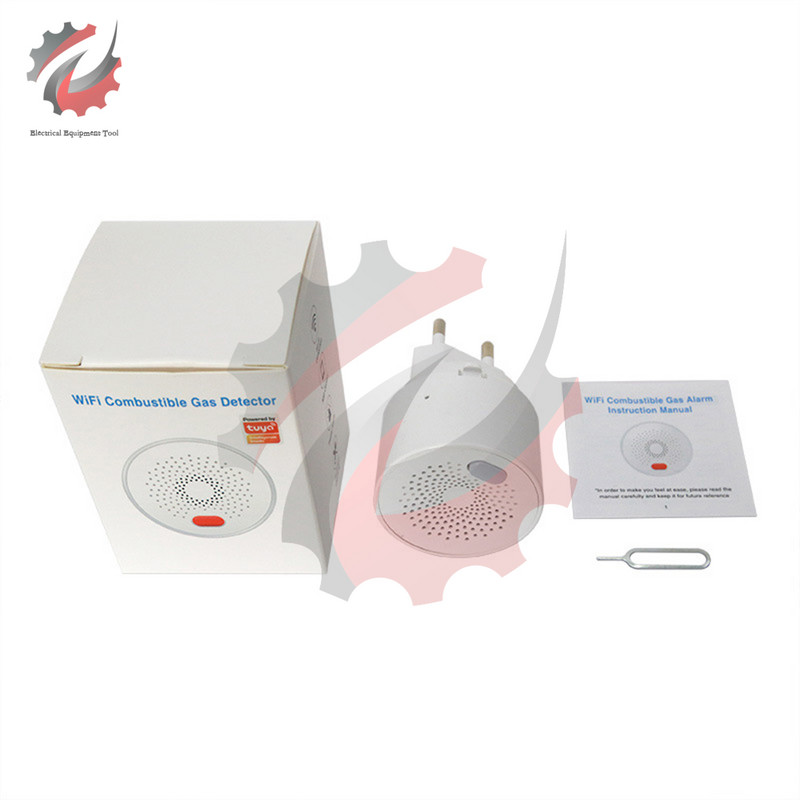 AC110-230V Tuya Wifi gamtinių dujų jutiklis, degus buitinis išmanusis Lpg dujų signalizacijos detektorius, nuotėkio jutiklis, gaisrinės saugos išmanusis namas