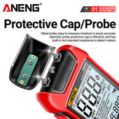 ANENG GN601 0-99,9% kokmateriālu higrometra temperatūras digitālais temperatūras mitruma zondes testeris 20,5% tapas veida mērīšanas rīks koksnei