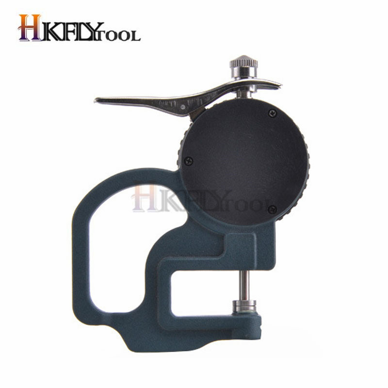 Indicator de grosime a cadranului de înaltă precizie 0-10mm 0.01mm Tester de carcasă metalică din piele Instrumente instrumente de măsurare a lățimii