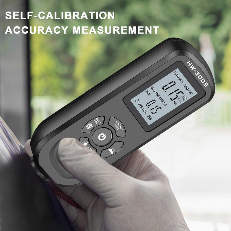 Kattekihi paksuse mõõtur autovärvi kile paksuse mõõtja värvi paksuse tester käsitsi värvituvastustööriist metallosade jaoks