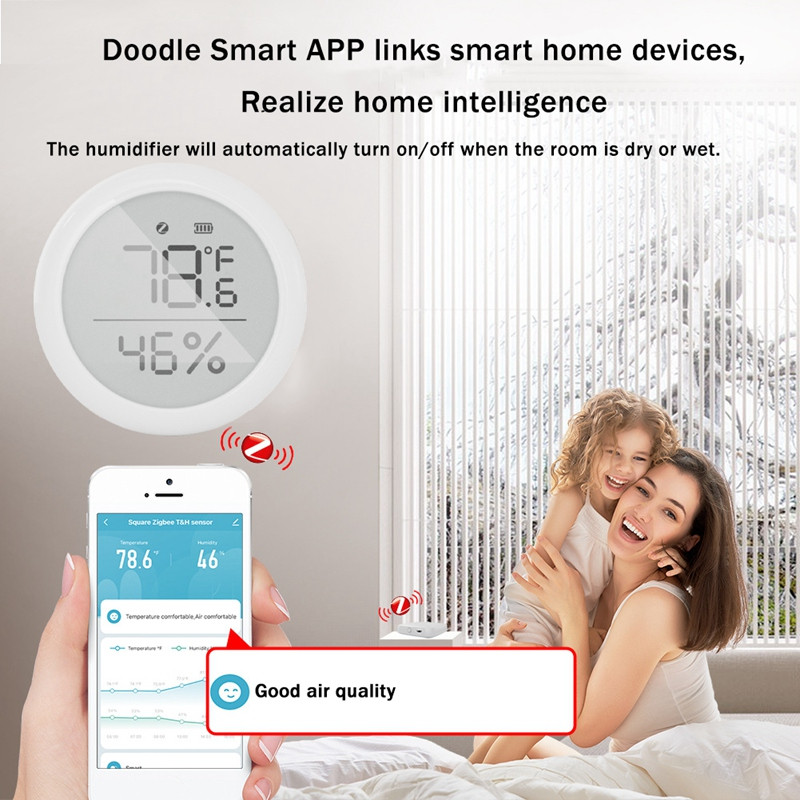 Za Tuya Zigbee inteligentni mjerač temperature i vlage, senzor, digitalni senzor za temperaturu i vlagu, detektor