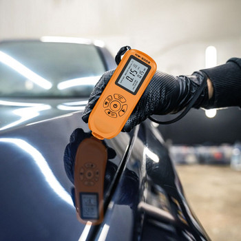 LCD цифров дисплей Преносим измервател на дебелината 0-2000um Тестер за дебелина на покритието на автомобилната боя HW-300S Измервателен инструмент Аксесоари