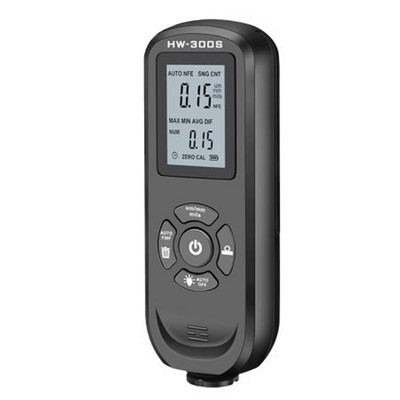 LCD skaitmeninis ekranas, nešiojamas storio matuoklis 0-2000 um automobilių dažų dangos storio testeris HW-300S matavimo įrankių priedai