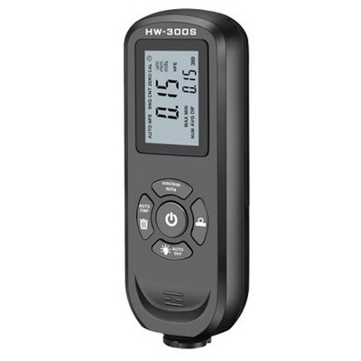 LCD skaitmeninis ekranas, nešiojamas storio matuoklis 0-2000 um automobilių dažų dangos storio testeris HW-300S matavimo įrankių priedai