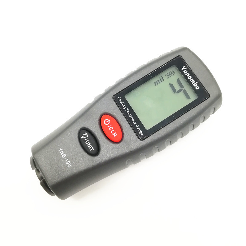 Yunombo YNB-100 digitaalse taustvalgustuse LCD-kile paksuse mõõtja auto värvi paksuse tester kattekihi paksuse mõõtur inglise/vene ma